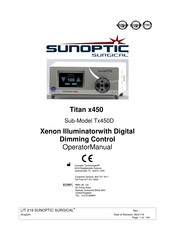 Sunoptic Surgical Tx450D Manual De Usuario