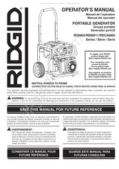 RIDGID RDCA6800 Serie Manual Del Operador