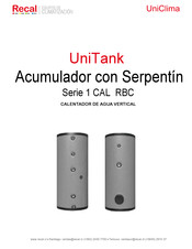 RECAL UniTank 1 CAL RBC Serie Manual Del Usuario