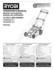 Ryobi RY40108 Manual Del Operador