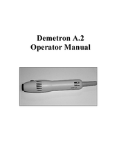 KERR Demetron A.2 Manual Del Operador