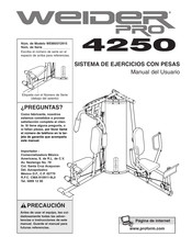 Weider Pro WEMSSY2915 Manual Del Usuario