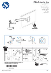 HP Single Monitor Arm Guia Del Usuario