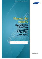 Samsung SyncMaster C24A650X Manual Del Usuario