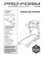 Pro-Form CROSSWALK FIT 415 Manual Del Usuario