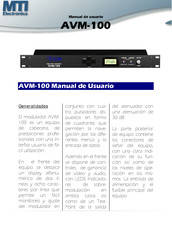 MTI AVM-100 Manual De Usuario