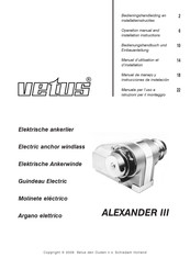 Vetus ALEXANDER III Manual De Manejo Y Instrucciones De Instalación