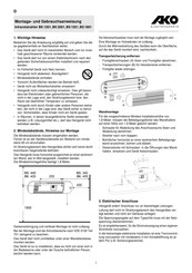 AKO BK 2001 Instrucciones De Montaje Y Uso