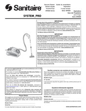 Sanitaire SYSTEM PRO SP6900 Serie Guia Del Propietario