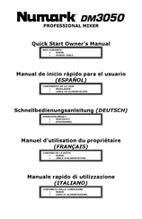 Numark DM3050 Manual De Inicio Rápido Para El Usuario