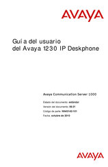 Avaya 1230 IP Deskphone Guia Del Usuario
