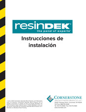 Cornerstone ResinDek HD Instrucciones De Instalación