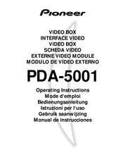 Pioneer PDA-5001 Manual De Instrucciones