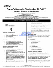 Dri-Eaz AirDryer F377 Manual Del Usaurio