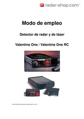 RS Valentine One RC Manual Del Usaurio