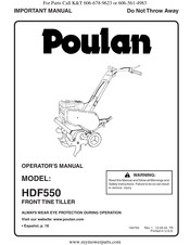 Poulan HDF550 Manual Del Operador