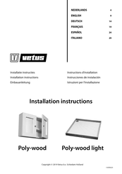 Vetus Poly-wood Instrucciones De Instalación