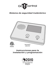 Go!Control 2GIG-CNTRL2 Instrucciones Para La Instalación Y Programación