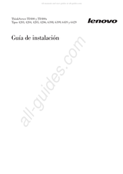 Lenovo ThinkServer TD100x 4206 Guia De Instalacion