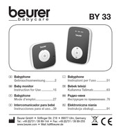 Beurer babycare BY 33 Instrucciones Para El Uso