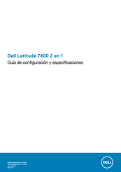 Dell Latitude 7400 Guía De Configuración Y Especificaciones