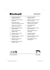 EINHELL 42.597.35 Manual De Instrucciones Original