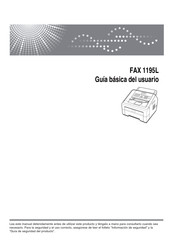 Ricoh FAX 1195L Guia Basica Del Usuario