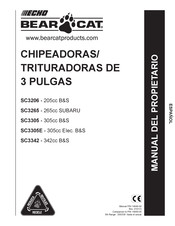Echo BEAR CAT SC3342 Manual Del Propieratio