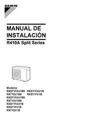 Daikin RXS71FAV1 Manual De Instalación