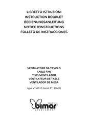 Bimar VTM310 Folleto De Instrucciones