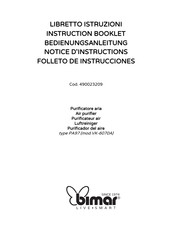 Bimar PA97 Folleto De Instrucciones