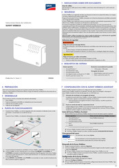 SMA SUNNY WEBBOX Instrucciones Breves De Instalación