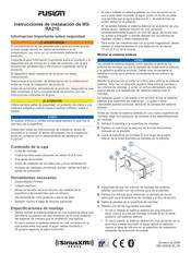 Fusion MS-RA210 Instrucciones De Instalación