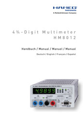 Rohde & Schwarz HAMEG Instruments HM8012 Manual Del Usaurio