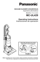 Panasonic MC-UL429 Instrucciones De Operación