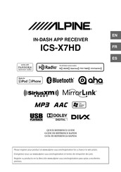 Alpine ICS-X7HD Guía De Referencia Rápida