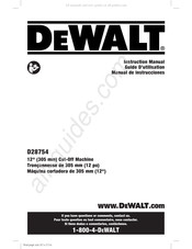 DeWalt D28754 Manual De Instrucciones