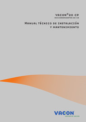 Vacon 20 CP Serie Manual Técnico De Instalación Y Mantenimiento