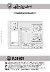 Lamborghini Caloreclima FL 24 MCS Instrucciones De Uso, Instalación Y Mantenimiento