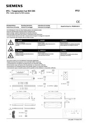 Siemens 8PQ9800-6AA10 Instrucciones De Montaje