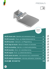 Pressalit VALUE Instrucciones De Uso Y Mantenimiento