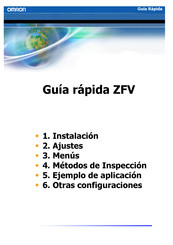 Omron ZFV Guía Rápida