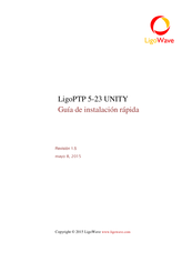 LigoWave LigoPTP 5-23 UNITY Guía De Instalación Rápida