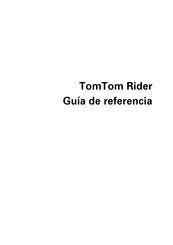 Tomtom Rider Guía De Referencia