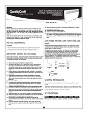 QualityCraft MCVT120-150 Manual Del Usuario