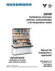 Hussmann GSVM Serie Manual De Instalación Y Operación