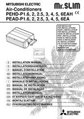 Mitsubishi Electric Mr.SLIM PEHD-P1.6EAH Manual De Instalación