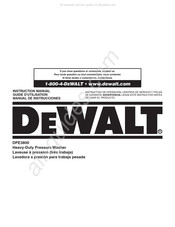 DeWalt DPE3800 Manual De Instrucciones