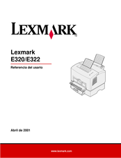 Lexmark E320 Manual Del Usario