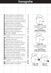 Hansgrohe Logis 70 71078000 Modo De Empleo / Instrucciones De Montoje